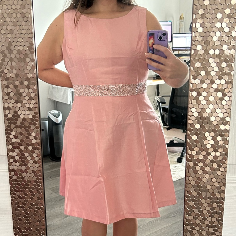 Pink cocktail dress